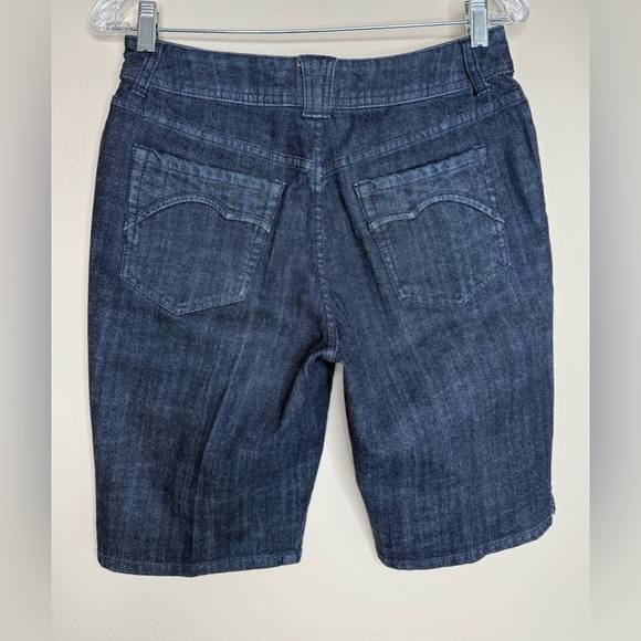 Chico’s Platinum Osmayda Denim Bermuda Shorts Size 4 - Picture 2 of 7